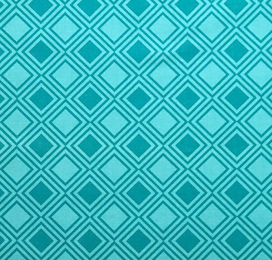 EOB - Basic Mixologie by Studio M for Moda - Aqua, Teal Geometric Patterned Blender Fabric