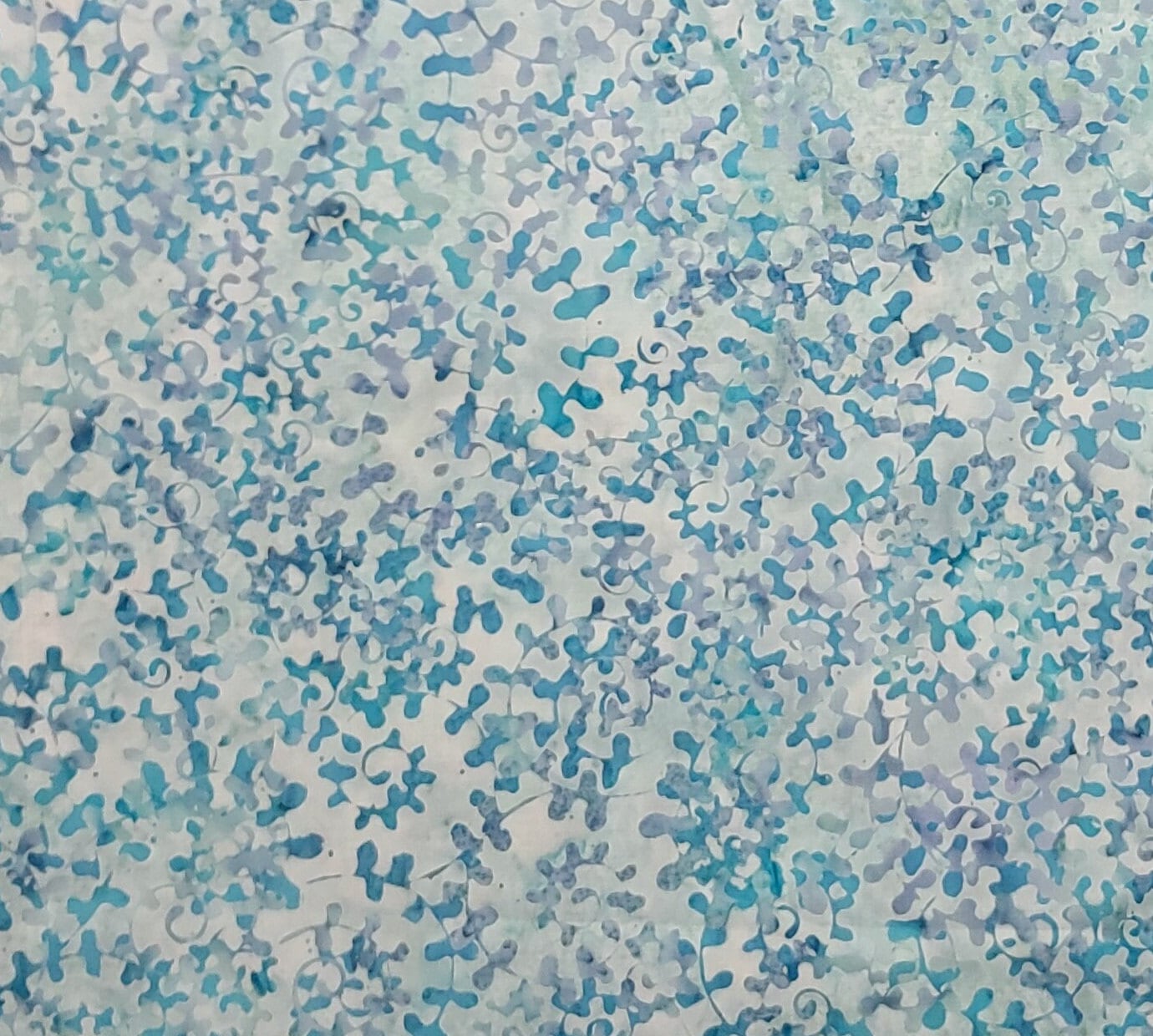 EOB - BATIK - Pale Mint, Aqua, Seafoam, Teal Patterned Fabric