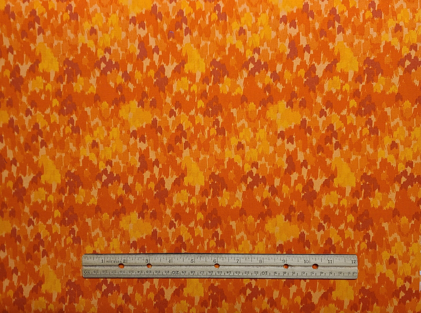 Keepsake Calico JoAnn Fabrics - Orange, Red, Gold Patterned Fabric