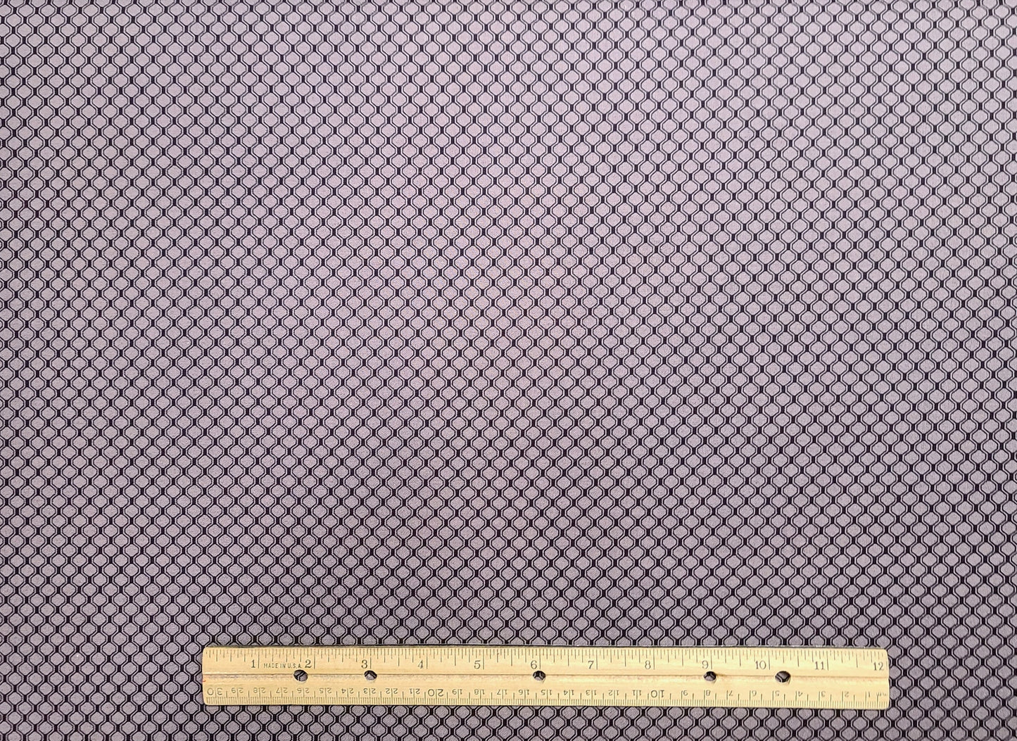 Basics Gray Matters by P&B Textiles DSN#26800 - Puce and Black Keyhole Print Fabric