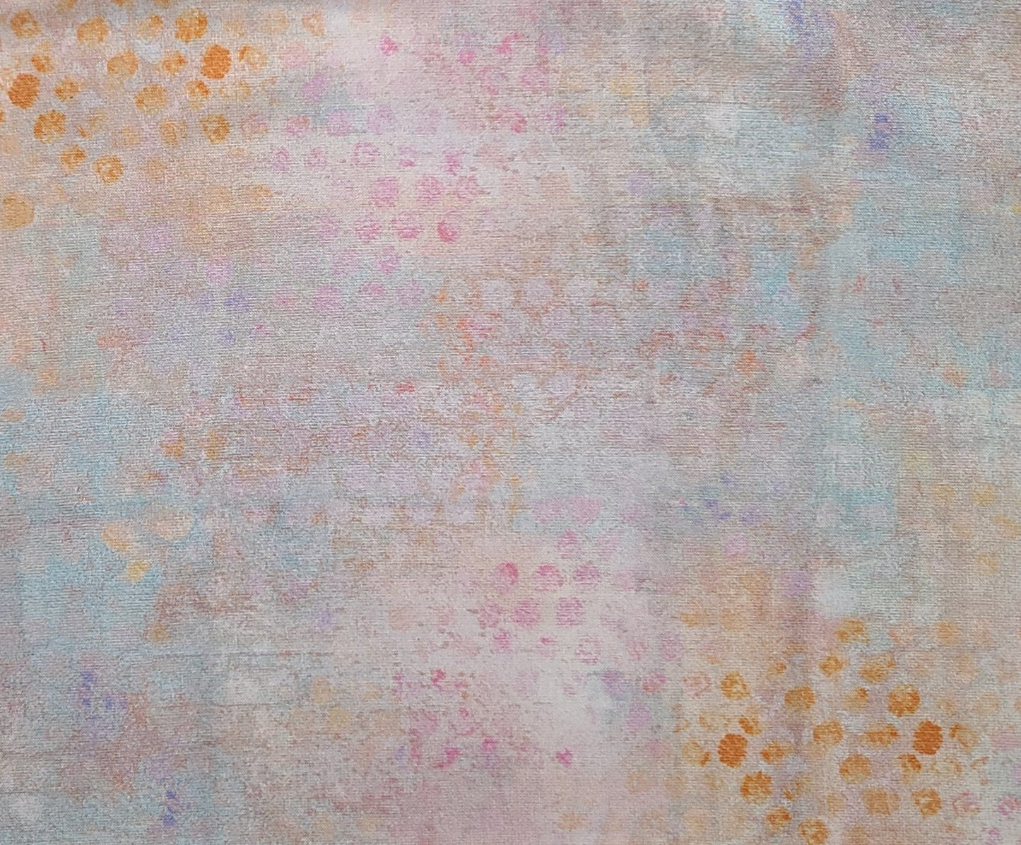 EOB - Wander Blossoms by Danielle Donaldson for P&B Textiles - Pink, Orange, Blue Pastel Tonal Blender Fabric