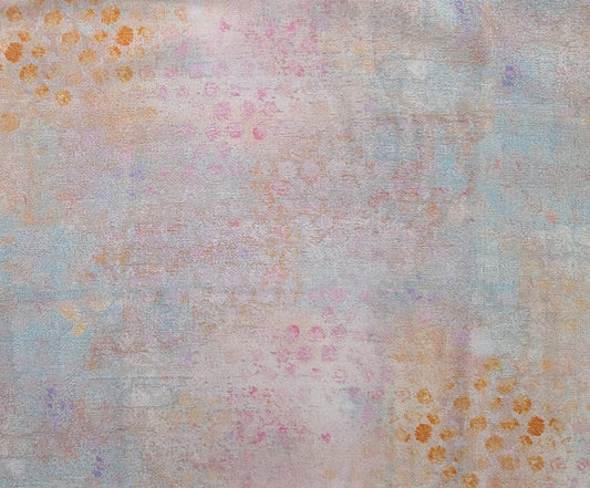 EOB - Wander Blossoms by Danielle Donaldson for P&B Textiles - Pink, Orange, Blue Pastel Tonal Blender Fabric