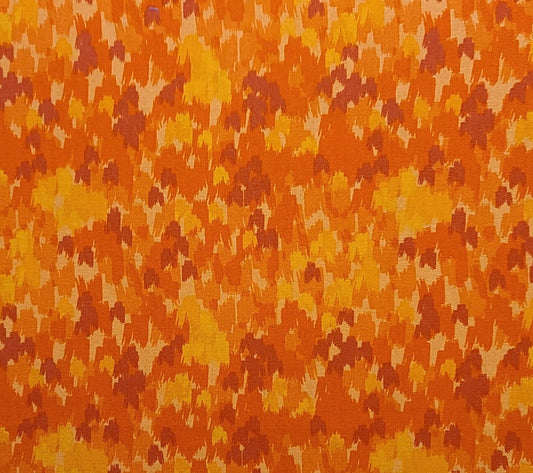 Keepsake Calico JoAnn Fabrics - Orange, Red, Gold Patterned Fabric