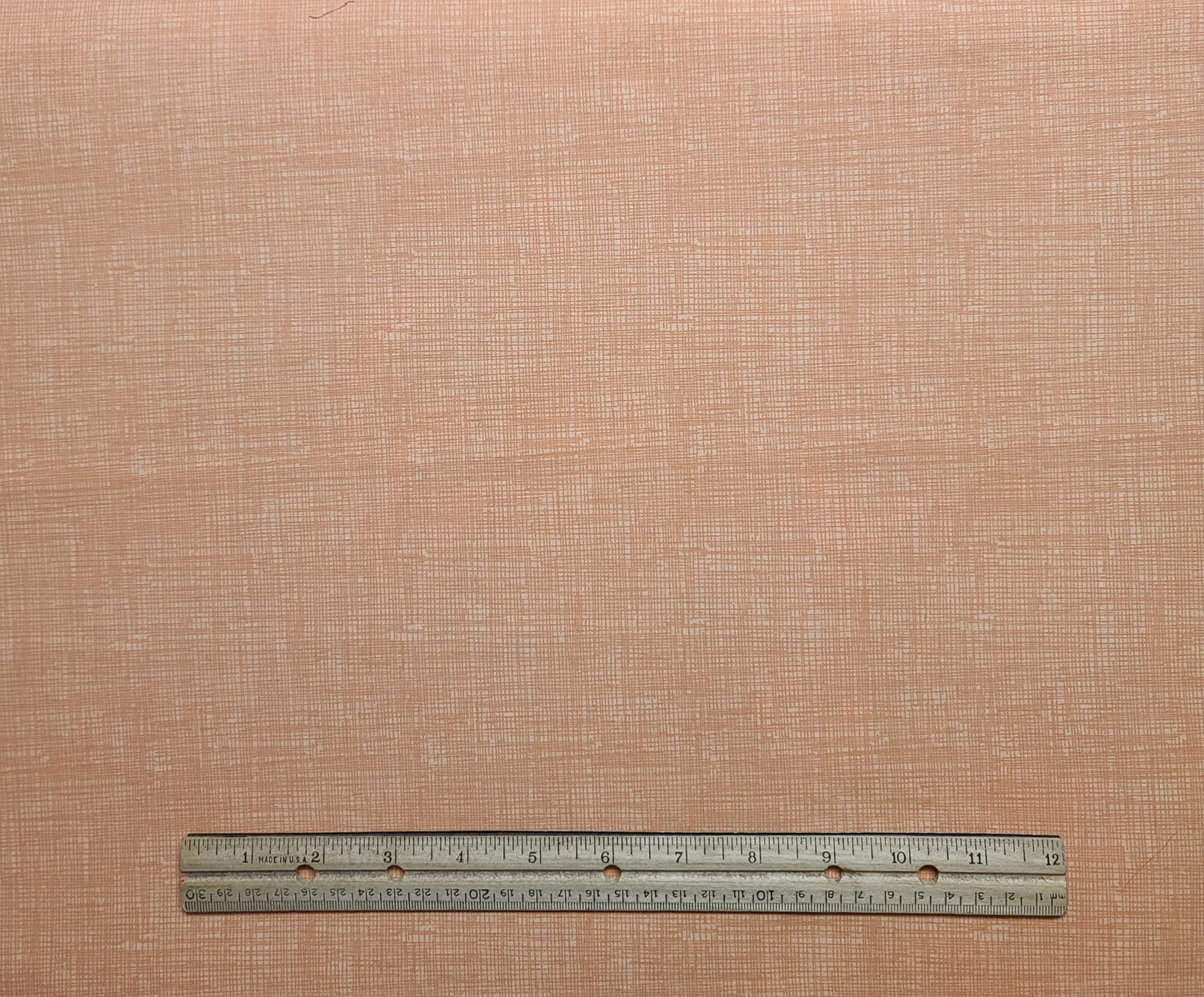 EOB - Timeless Treasures Fabrics of SoHo Patt#FUN-C8224 - Coral and Apricot Crosshatch Print Fabric