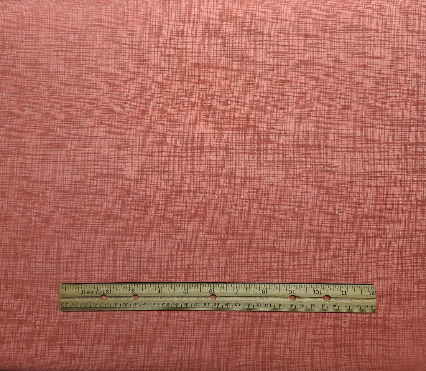 EOB - Timeless Treasures Fabrics Inc Patt#FUN-C8224 - Melon Colored Crosshatch Print Fabric