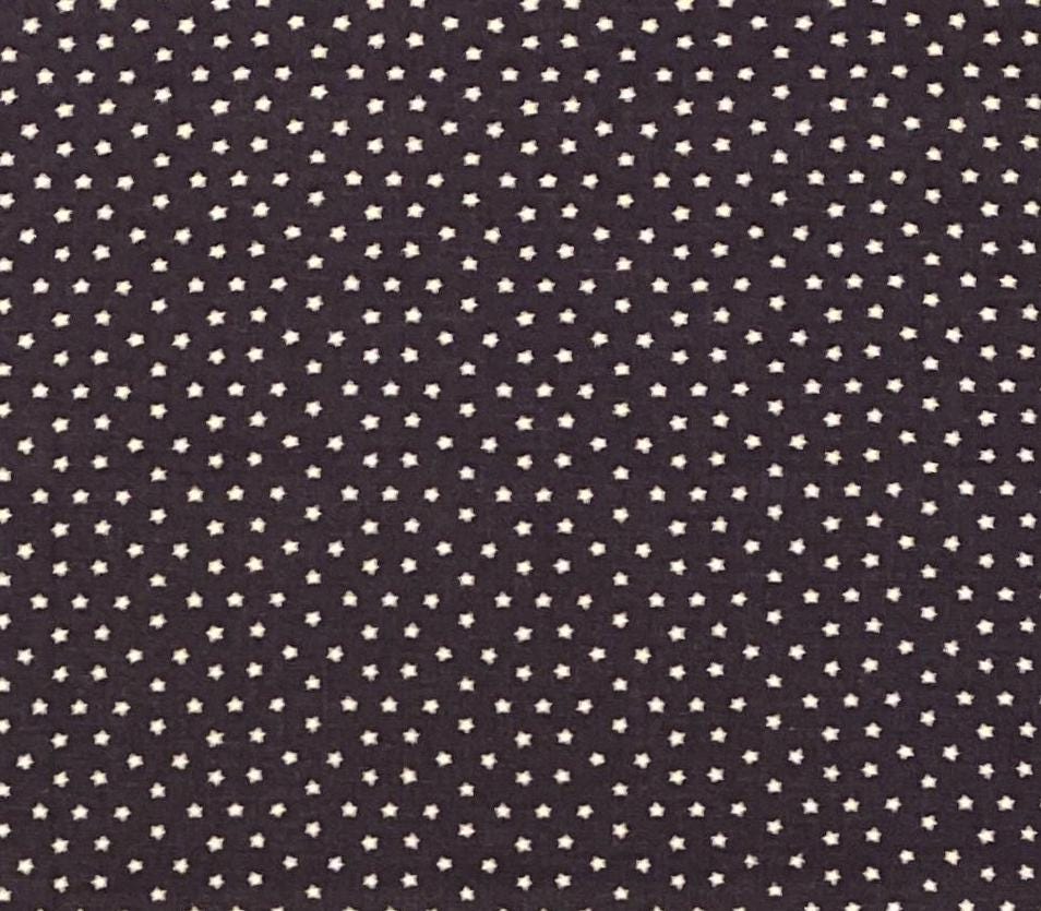 EOB - Marcus Brothers Textiles - Dark Navy Fabric / White Star Print