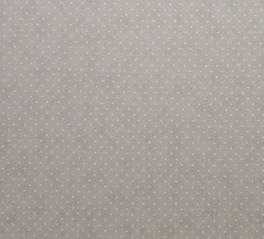 Essential Dots by Moda - Tan Tonal Fabric / White Dot Print