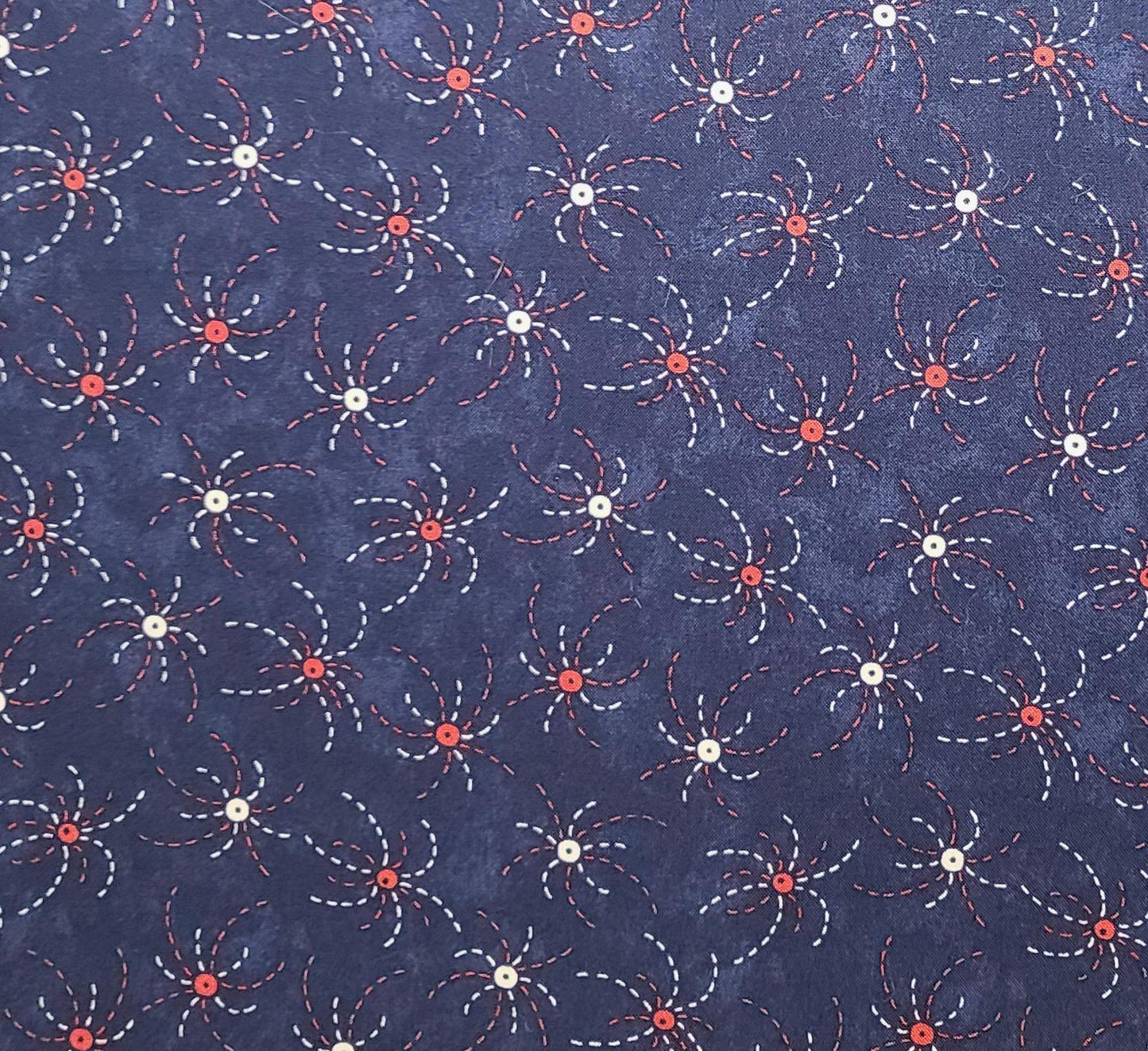 Sweet Land of Liberty by Sandi Gervais for Moda - Navy Fabric / Red and White Fireworks Print