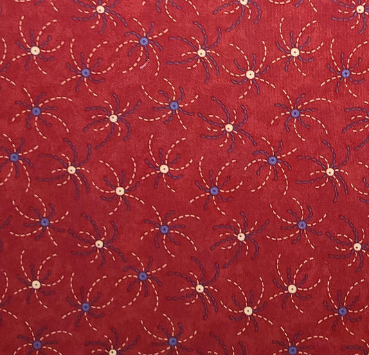 Sweet Land of Liberty by Sandi Gervais for Moda - Red Fabric / Blue and White Fireworks Print