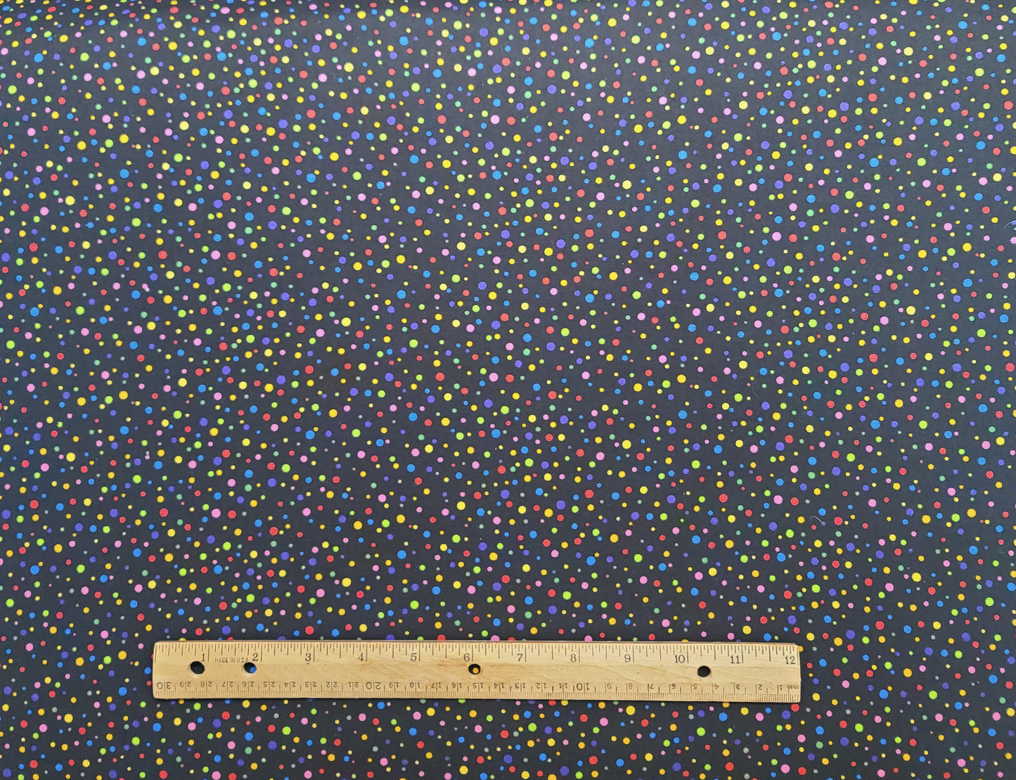 Fabric Traditions 2005 - Black Fabric / Bright Pastel Dot Print