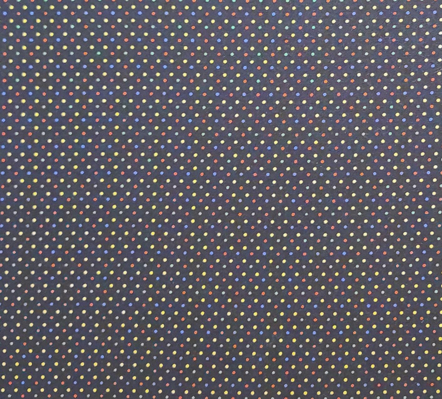 Serenity by Moda - Black Fabric / Multi-Colored Pin Dot Print