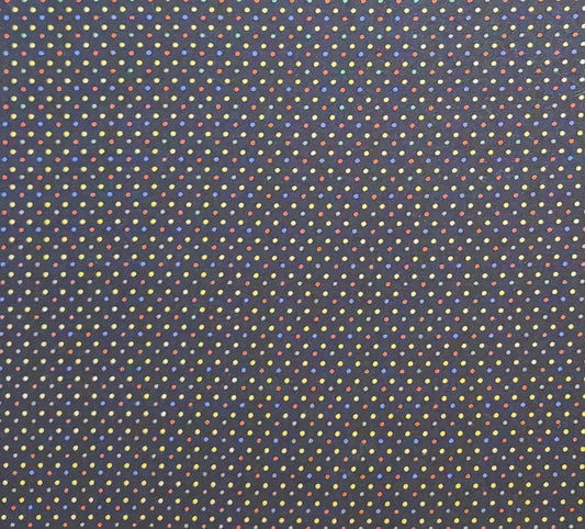 Serenity by Moda - Black Fabric / Multi-Colored Pin Dot Print