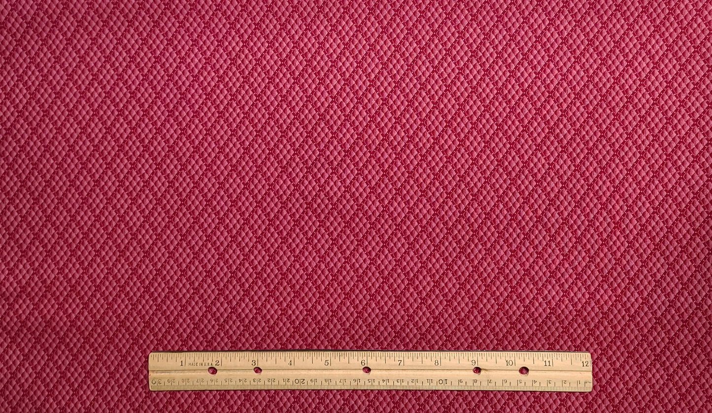 Joan Kessler for Concord Fabrics Inc - Burgundy and Pink Tonal Diamond Print Fabric. . .