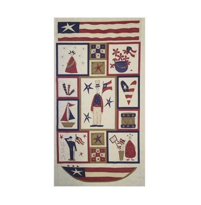 PANEL - Sweet Land of Liberty Sandi Gervais for Moda - Americana Patriotic Print Fabric / Panel ~ 23" x 44"