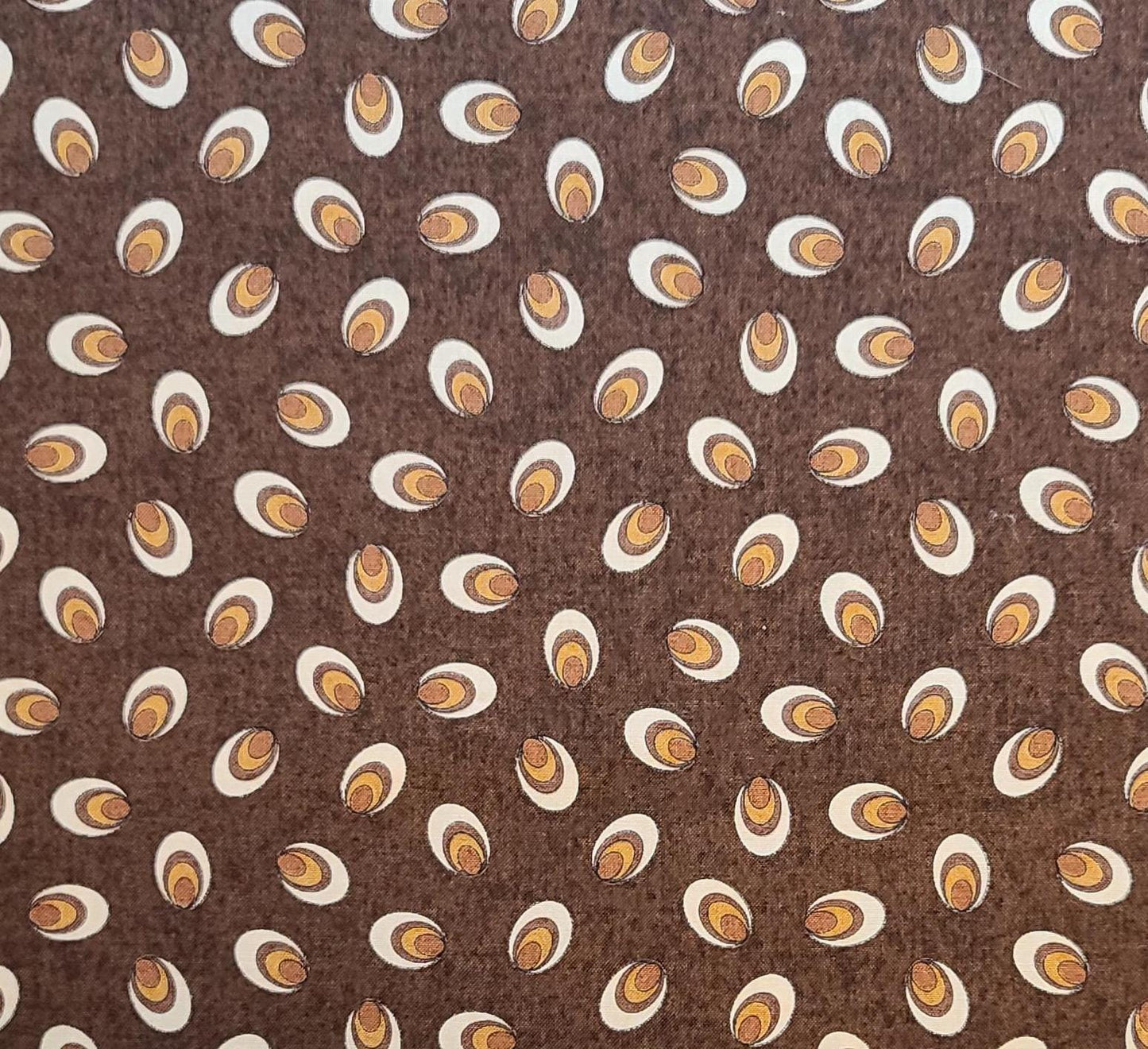 Lotta Latte! By Deb Strain for Moda Pattern #19129 - Brown Tonal Fabric / Cream, Gold, Brown Print