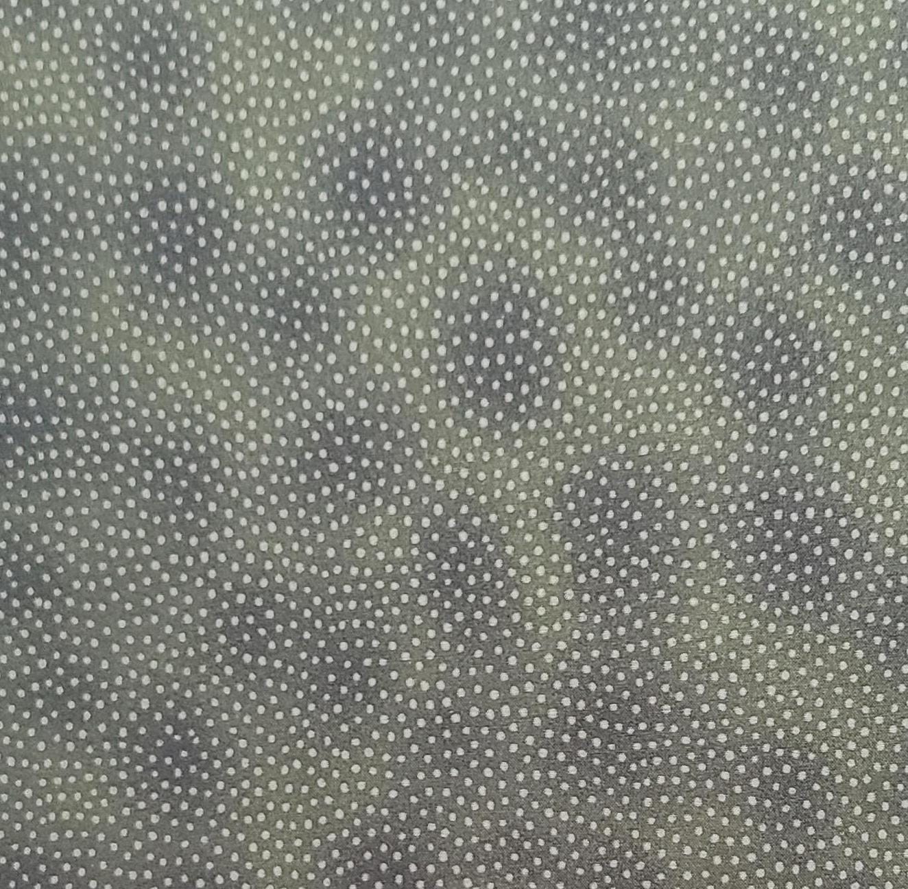 Santa's Coming by Nancy Halvorsen for Benartex Style 1506 - Dark Green Tonal Fabric / Gray Speckles