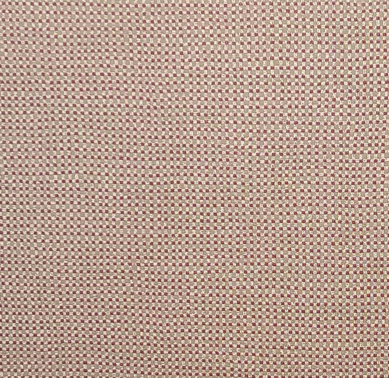 Williams Inn by Nancy Halvorsen for Benartex Style 1252a - Gold and Red Mini Plaid Print Fabric