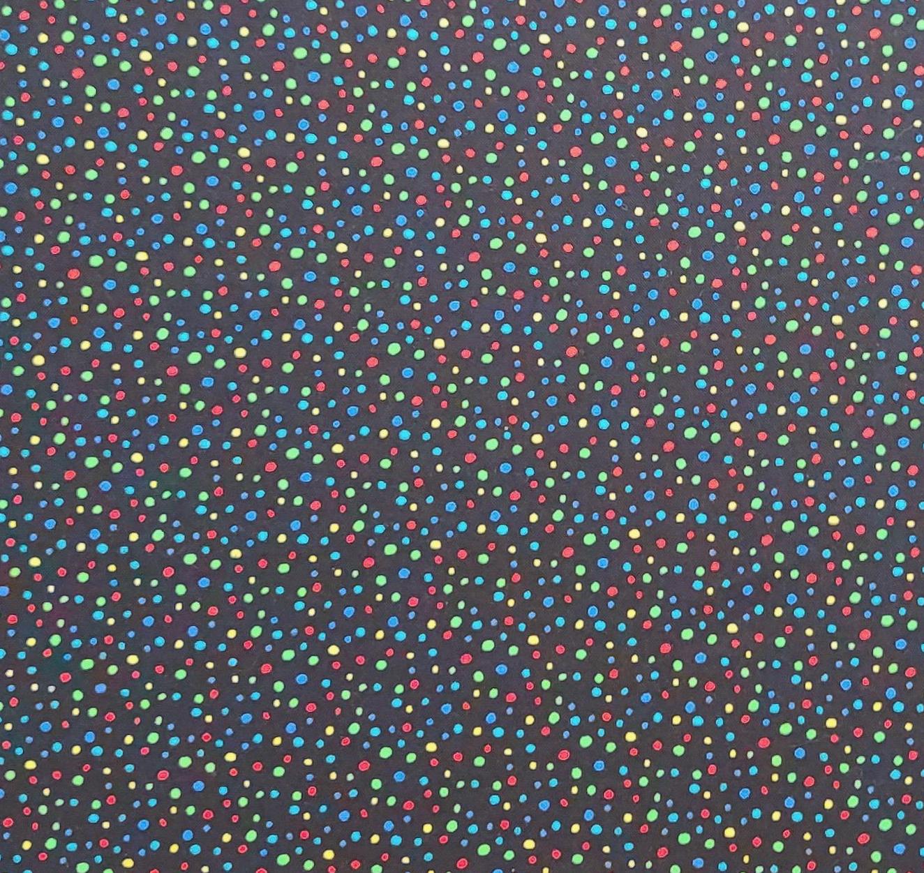 Essentials Wilmington Prints - Black Fabric / Small Brightly Colored Speckled Print