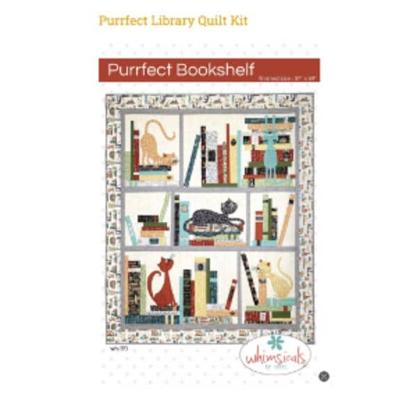 Purrfect Library Quilt Kit - Whimsicals by Terri