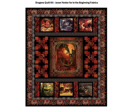 Dragons Quilt Kit - Jason Yenter for In the Beginning Fabrics