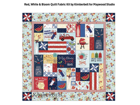 Red, White & Bloom Quilt Fabric Kit - Kimberbell / Maywood Studio 2021.