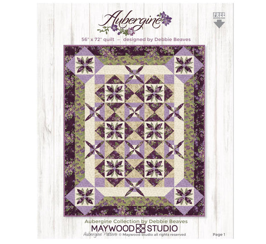 Aubergine Quilt Kit - Maywood Studio