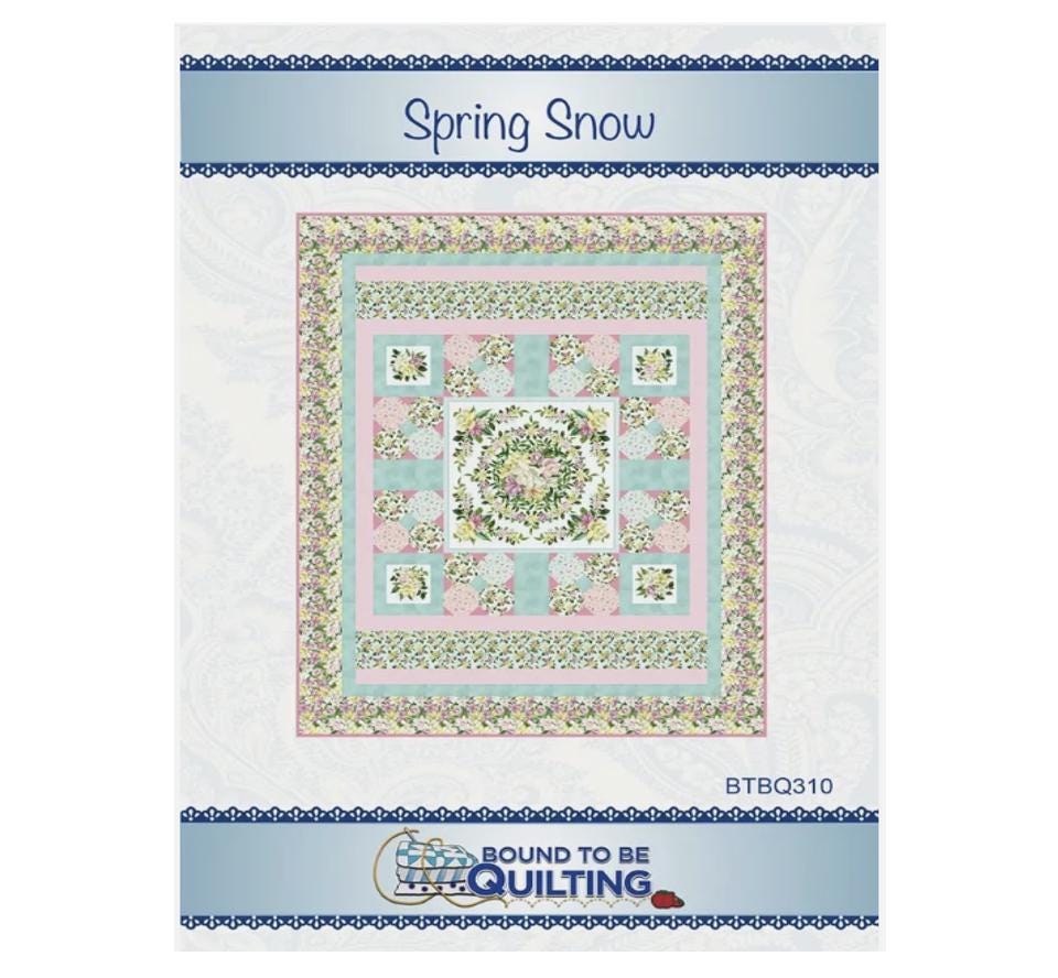 Spring Snow Quilt Kit - Bound to be Quilting / Maywood Studio