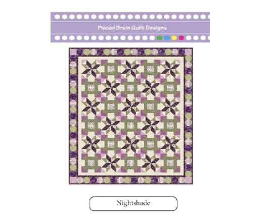 Nightshade Quilt Kit - Pieced Brain Quilt Designs / Maywood Studio.