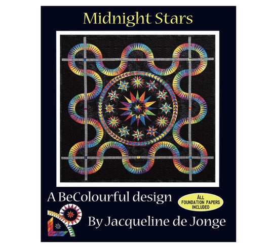 Midnight Stars Quilt Kit / Jacqueline de Jonge / A BeColorful Quilt