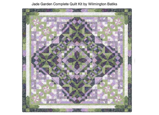 Jade Garden Complete Quilt Kit by Wilmington Batiks