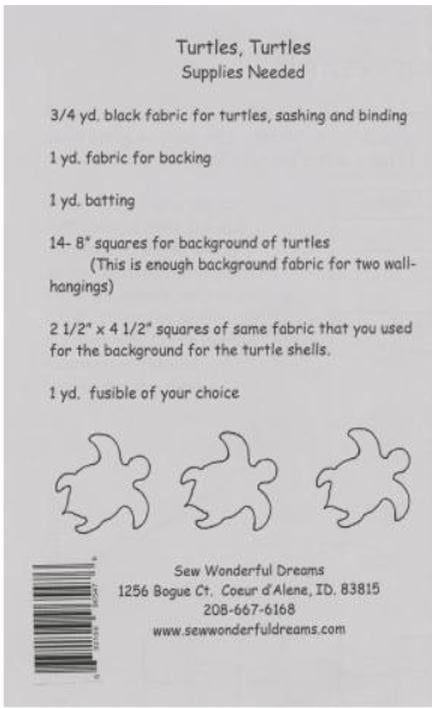 Turtles, Turtles Wall Hanging Kit / Connie Spurlock and Teri Chandler