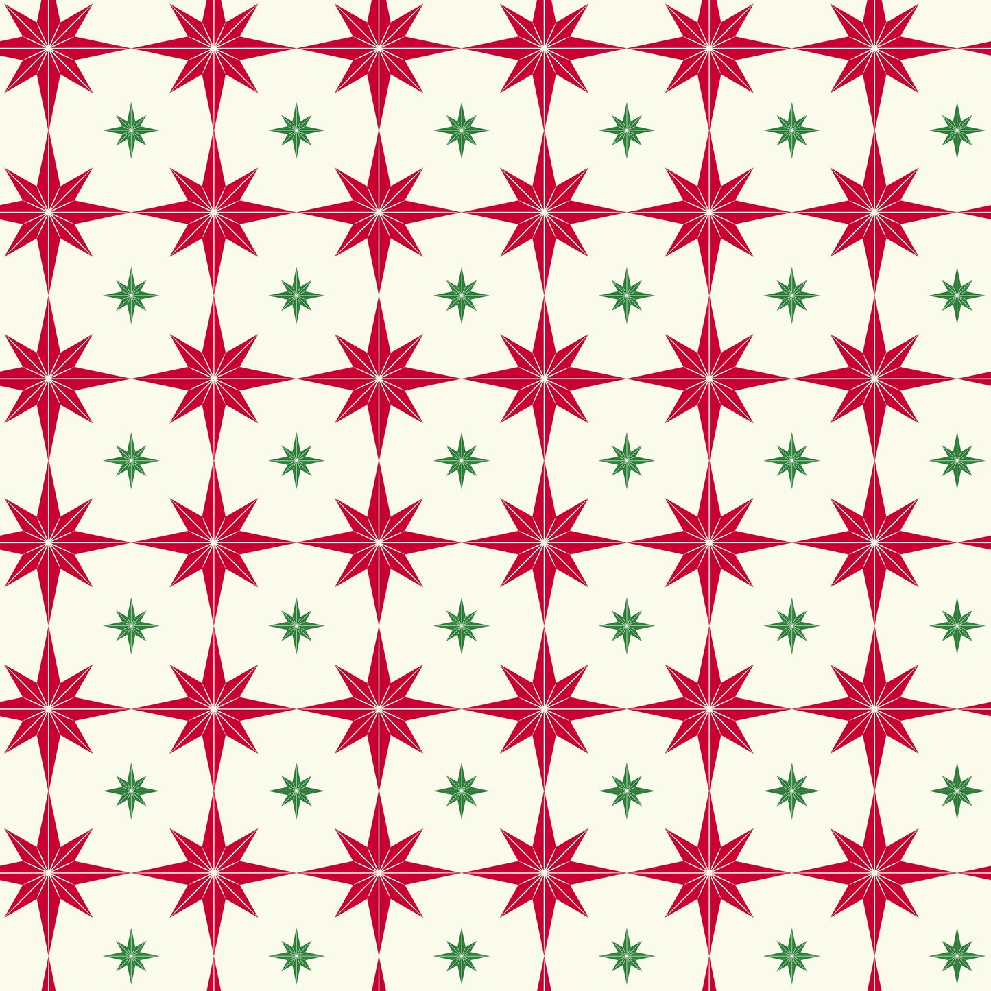 Riley Blake Designs Pattern C14843-CREAM Merry Little Christmas by My Mind's Eye 2024 Starburst Cream - Cream Fabric