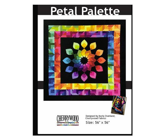 Petal Palette by Karla Overland, Cherrywood Fabrics Wallhanging or Quilt Kit