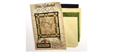 Peter Cottontail Wallhanging Quilt and Embroidery Kit - Kathy Schmitz