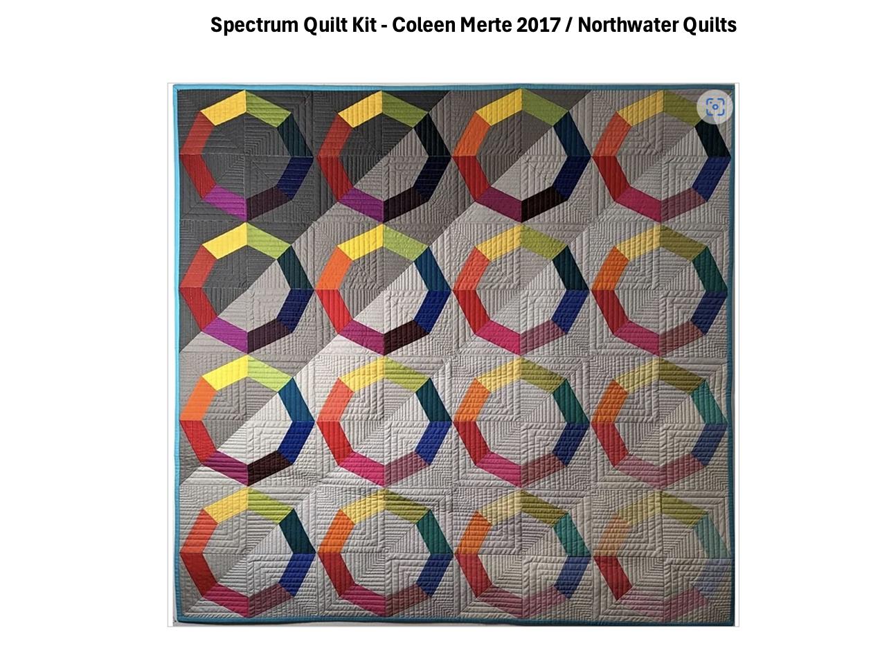 Spectrum Quilt Kit - Coleen Merte 2017 / Northwater Quilts