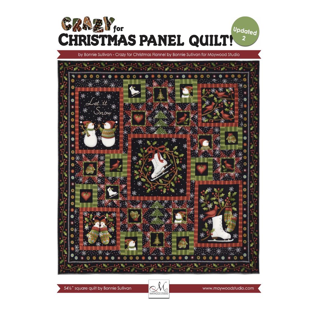 Crazy for Christmas Panel Quilt Kit - Bonnie Sullivan / Maywood Studio