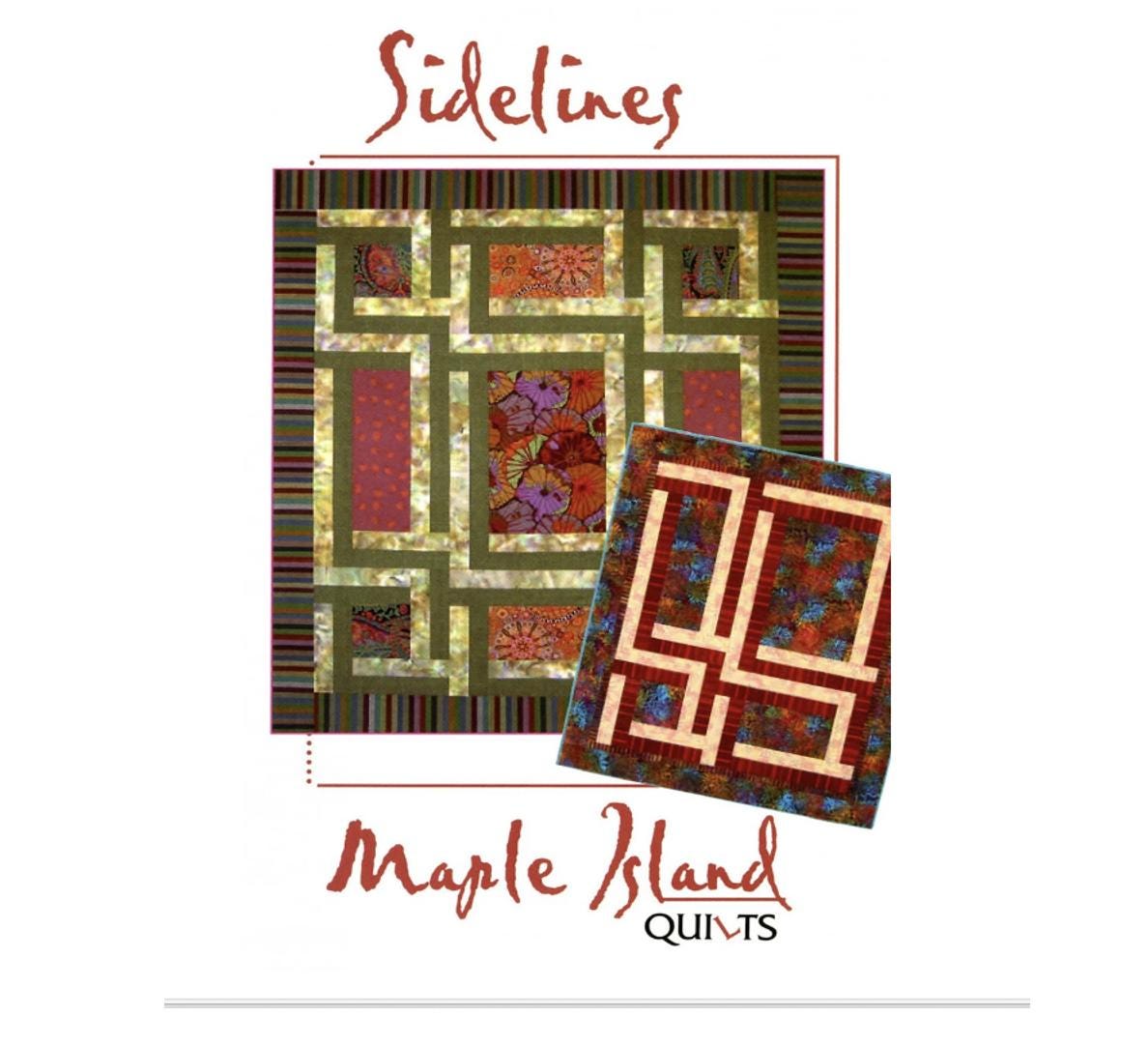 Sidelines Quilt Kit - Maple Island Quilts 2009 (Blue Colorway)