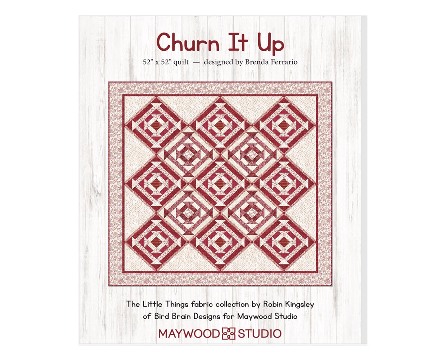 Churn it Up Quilt Kit - The Little Things by Robin Kingsley of Bird Brain Designs