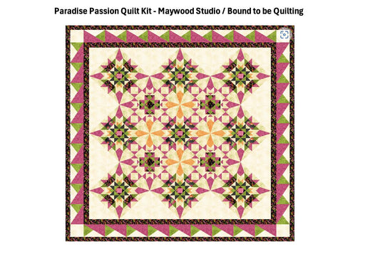 Paradise Passion Quilt Kit - Maywood Studio / Bound to be Quilting.