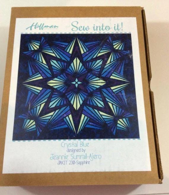 Crystal Blue - Sapphire Quilt Kit - Jeanie Sumrall-Ajero