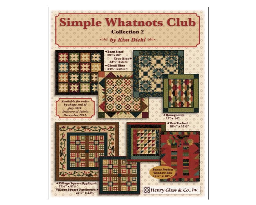 Barn Stars Quilt Kit - Kim Diehl / Simple Whatnots Club Collection 2