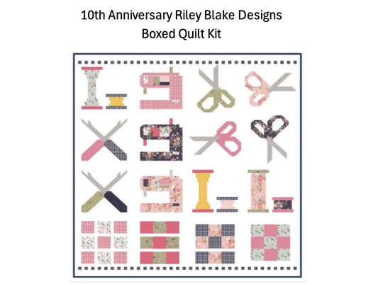 10th Anniversary Riley Blake Designs Boxed Quilt Kit.