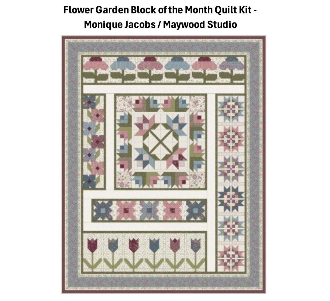 Flower Garden Block of the Month Quilt Kit - Monique Jacobs / Maywood Studio.