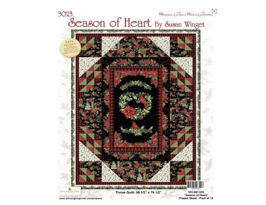 Season of Heart Flannel Quilt Kit - Susan Winget / Wilmington Prints