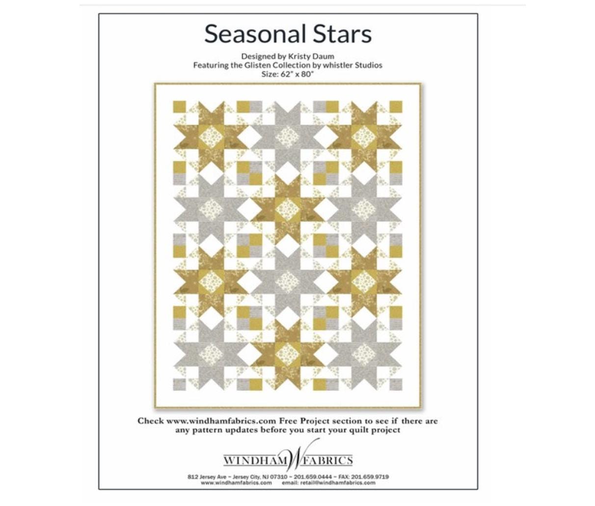 Seasonal Stars Quilt Kit / Kristy Daum for Windham Fabrics