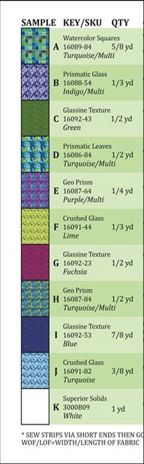 Prismatics Quilt Kit / Marta Cortese / Benartex.