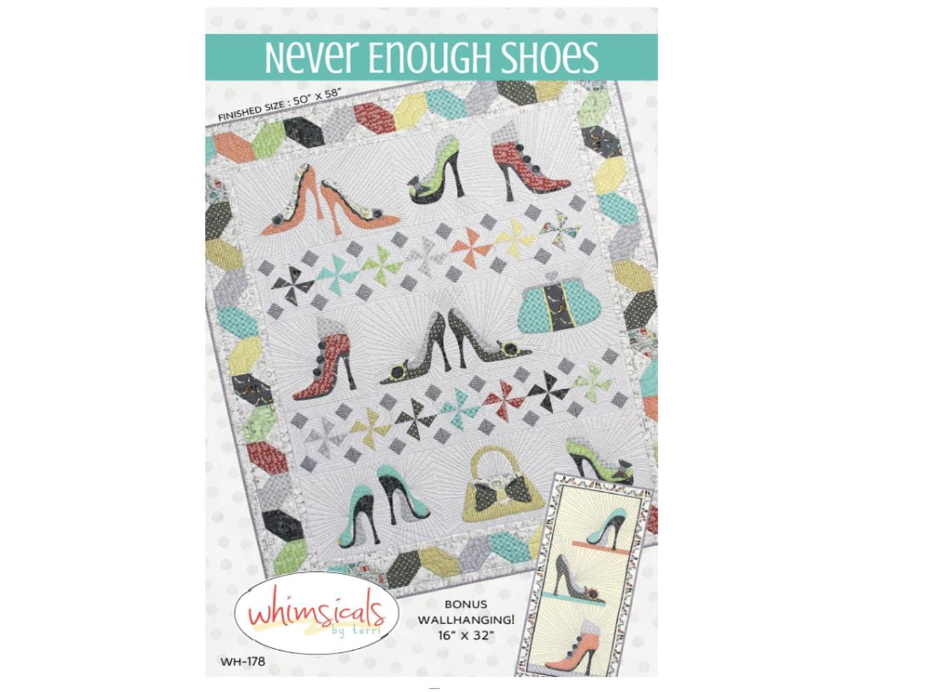 Never Enough Shoes / Whimsicals by Terri Quilt Kit