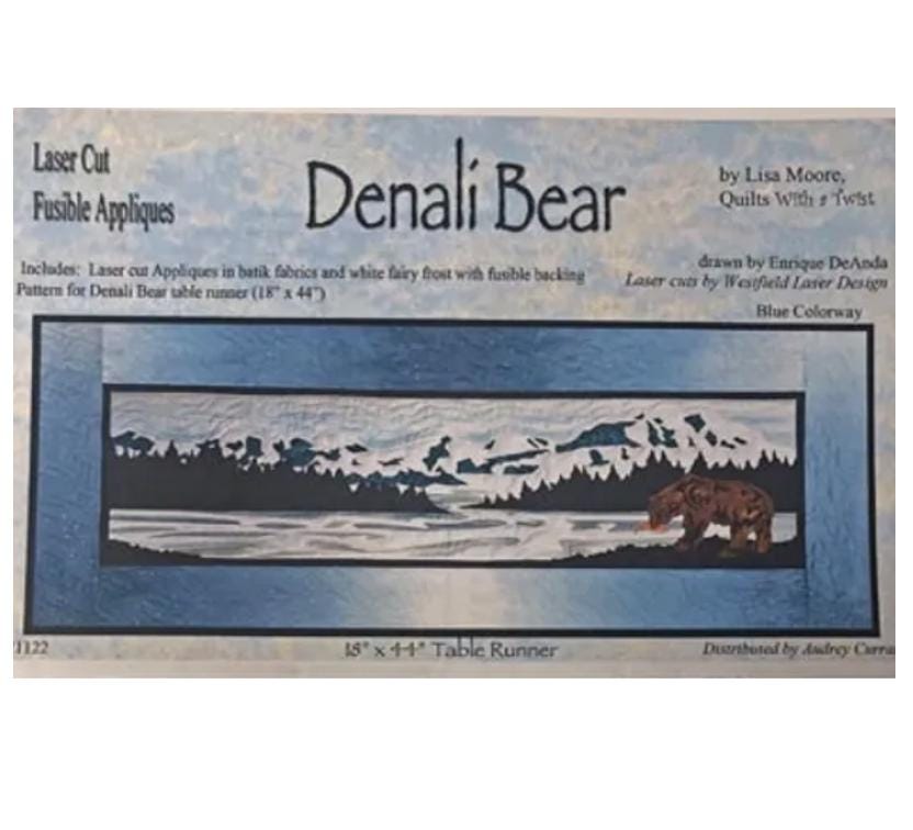 Denali Bear Laser Cut Fusible Appliques by Lisa More, Quilts With a Twist