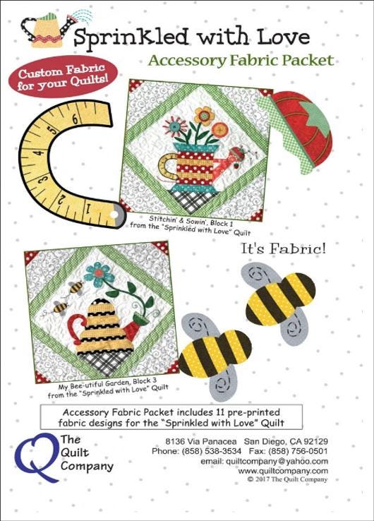 Sprinkled With Love Quilt Kit / Stitchin' & Sowin' / The Quilt Company