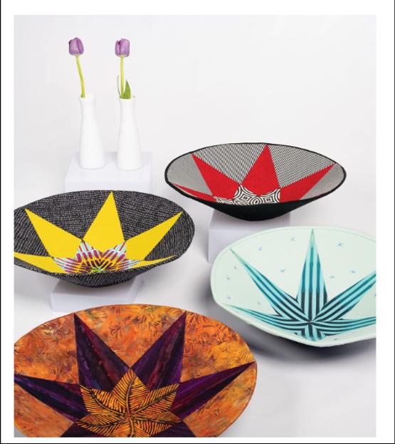 Round Fabric Art Bowls by Kristen Fisher